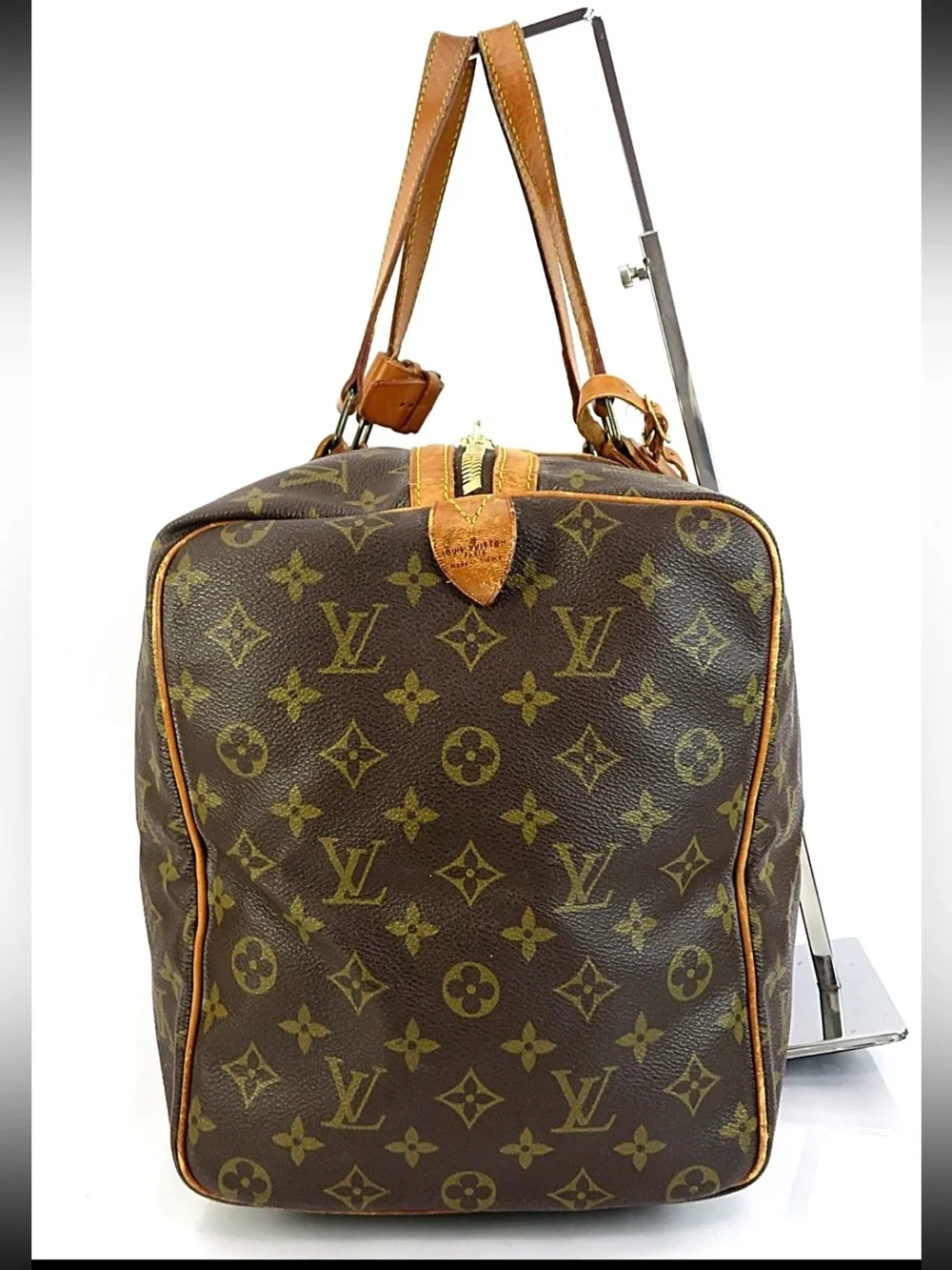 Louis Vuitton Brown & Tan Monogram Duffel Bag